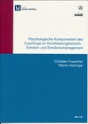 Buchcover Psychologische Komponenten des Coachings im Hochleistungsbereich - Emotion und Emotionsmanagement