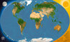 Buchcover GLOW IN THE DARK Satellitenbild Weltkarte
