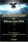 Buchcover „Reformierende Blätter“ zur Bildung reiner Ethik.