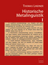 Buchcover Historische Metalinguistik I