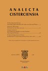 Buchcover Analecta Cisterciensia 66 (2016)