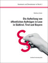 Buchcover Die Aufteilung von öffentlichen Aufträgen in Lose in Südtirol, Tirol und Bayern