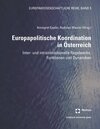Buchcover Europapolitische Koordination in Österreich