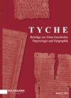 Buchcover Tyche Jahresband 37