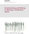 Buchcover Verantwortung und Haftung im Rettungs- und Notarztdienst