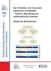 Buchcover Das Verhalten von Transuranelementen in Erdböden - Theorie, Beprobung und radiochemische Analysen