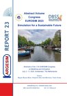 Buchcover Abstract Volume Congress EUROSIM 2023 - Simulation for a Sustainable Future