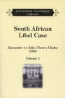 Buchcover South African Libel Case vol. 1