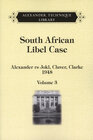 Buchcover South African Libel Case vol. 3