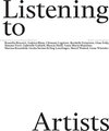 Buchcover Listening to Artists