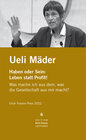 Buchcover Erich Fromm-Preis 2022 an Ueli Mäder