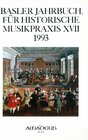 Buchcover Basler Jahrbuch für Historische Musikpraxis / Orchesterpraxis in klassischer Zeit