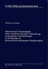 Buchcover Internationale Zuständigkeit sowie Anerkennung ausländischer Entscheidungen in Zivilsachen im schweizerisch-italienische