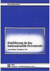 Buchcover Einführung in das internationale Privatrecht