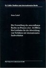 Buchcover Die Feststellung des anwendbaren Rechts im Prozess (Art. 16 IPRG): Ein Leitfaden für die Abwicklung von Verfahren mit in