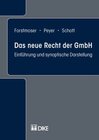 Buchcover Das neue Recht der GmbH