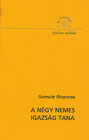 Buchcover A Négy Nemes Igazsàg Tana