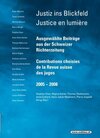 Buchcover Justiz ins Blickfeld Justice en lumière