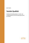 Buchcover Soziale Qualität