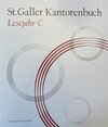 Buchcover St.Galler Kantorenbuch