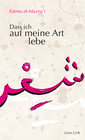 Buchcover Dass ich auf meine Art lebe