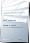Buchcover Justiz im Blickfeld, Justice en lumière