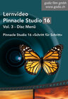 Buchcover Pinnacle Studio 16 Lernvideo - Disc Menü