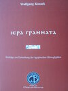 Buchcover Hiera Grammata