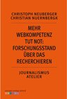 Buchcover Mehr Webkompetenz tut not - Forschungsstand über das Recherchieren