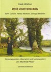 Buchcover DREI DICHTERLEBEN John Donne, Henry Wotton, George Herbert