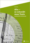 Buchcover Aha, so schreibt man Texte