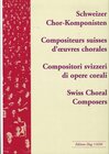 Buchcover Schweizer Chorkomponisten