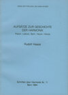Buchcover Aufsätze zur Geschichte der Harmonik