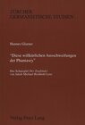 Buchcover «Diese willkürlichen Ausschweifungen der Phantasey»