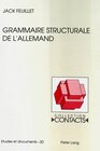 Buchcover Grammaire structurale de l'allemand