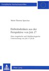 Buchcover Einheitsdenken aus der Perspektive von Joh 17