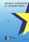 Buchcover France, Allemagne et «Europe verte»