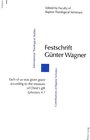 Buchcover Festschrift Günter Wagner