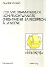 Buchcover L'oeuvre dramatique de Lion Feuchtwanger (1905-1948) et sa réception à la scène