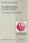 Buchcover Les «Réflexions» d'Elias Canetti