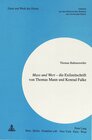Buchcover «Mass und Wert» - die Exilzeitschrift von Thomas Mann und Konrad Falke