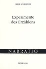 Buchcover Experimente des Erzählens