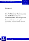 Buchcover Die Reaktion des Aktienmarktes auf die Einführung von standardisierten Aktienoptionen