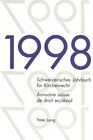 Buchcover Schweizerisches Jahrbuch für Kirchenrecht. Band 3 (1998)- Annuaire suisse de droit ecclésial. Volume 3 (1998)