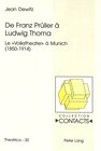 Buchcover De Franz Prüller à Ludwig Thoma