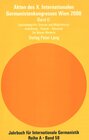 Buchcover Akten des X. Internationalen Germanistenkongresses Wien 2000 - «Zeitenwende – Die Germanistik auf dem Weg vom 20. ins 21