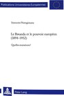Buchcover Le Rwanda et le pouvoir européen (1894–1952)