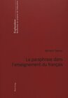 Buchcover La paraphrase dans l’enseignement du français