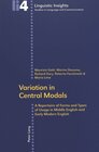 Buchcover Variation in Central Modals