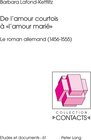 Buchcover De l’amour courtois à « l’amour marié »